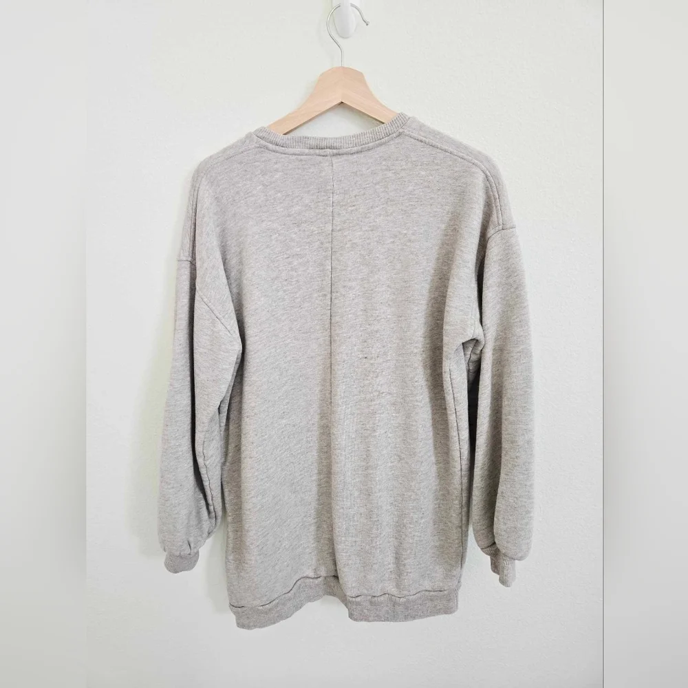 Babaton Gray Cream Crewneck Sweater‎ size Large